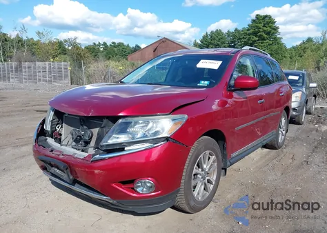 2015 Nissan Pathfinder Sl from USA, damaged, VIN 5N1AR2MM1FC663647